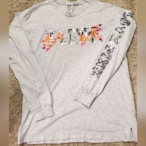 Pink Bling Long Sleeve Tee